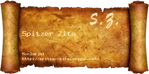 Spitzer Zita névjegykártya