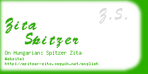 zita spitzer business card